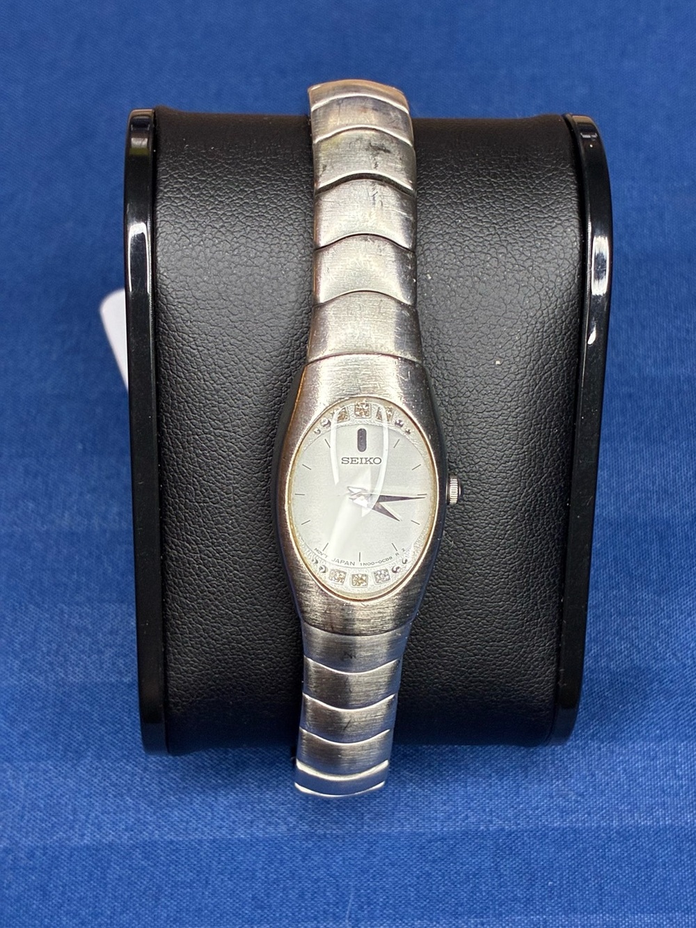 Seiko Silver Women's Bracelet Watch with Oval Dial